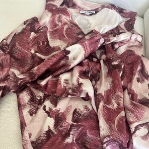 Fashion Nova Meet You There Purple And Pink Blouse